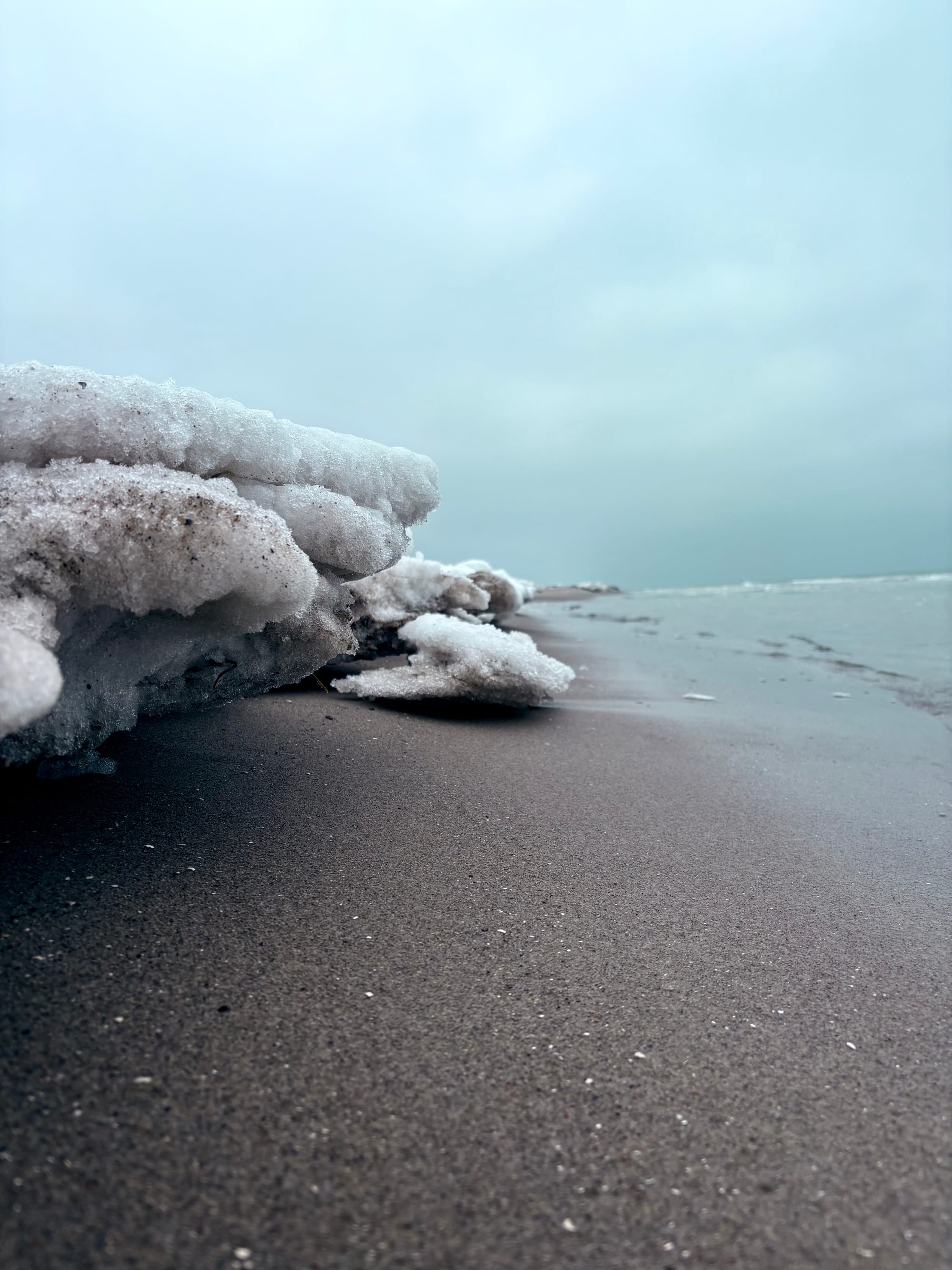 Eine geheime Schneelandschaft, Strand und Wasser, Eis